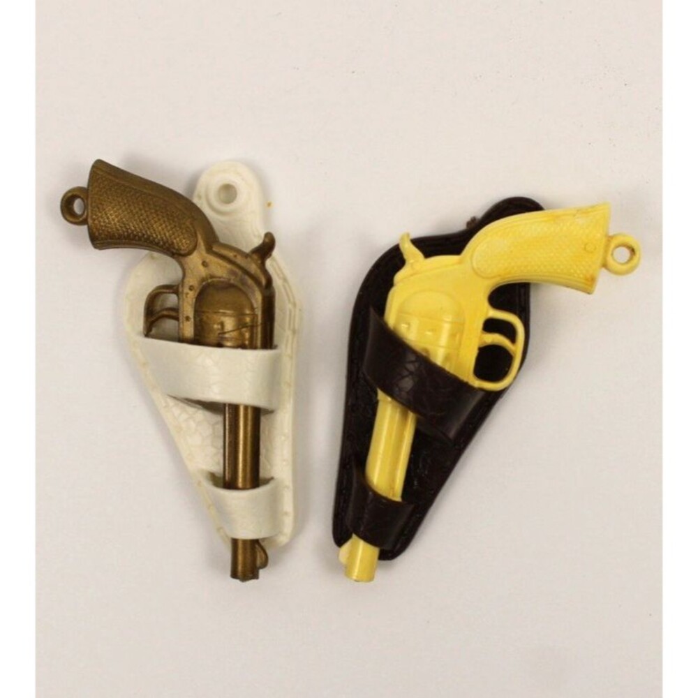 Vintage Cracker Jack Gumball Plastic Gun Pistol Revolver Charm Prize Premium Toy